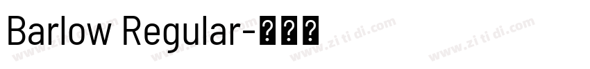 Barlow Regular字体转换